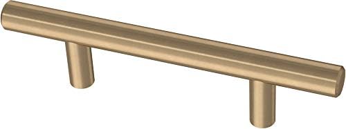Franklin Brass P29520Z-CZ-B Директен планк за 3-инчов шкаф, 3 инча (76 мм), бронзов цвят шампанско, брой 10 бр. & BAR076Z-CZ-B
