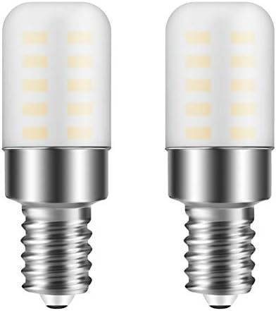 E12 Led лампа от 3 W E12 и Свещници, Еквивалентен на халогенна лампа 25 Вата 120 В, Топло Бяла 3000 До, лампа C7, Свещник