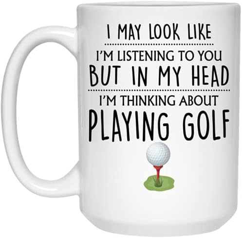Q. PaddyShops Подарък за голф, Чаша За голф, Забавни Подаръци за голф, За мъже, Го, Съпруг, Човек, баща, Подарък За Играчи На голф, Подаръци за голф, Кафеена Чаша За игра в гол?