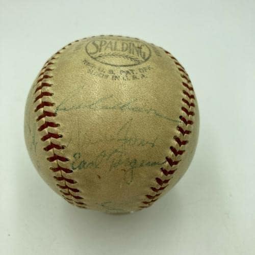 1954 Отбор Филаделфия Филис Подписа договор с Ричи Эшберном от Националната лига бейзбол - Бейзболни топки С Автографи