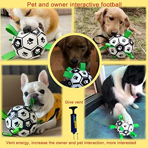 Интерактивен Футболна Топка LFCToys, Подарък Куче за Рожден Ден, Весела Топка за Кучето, Здрава Играчка за малки Кученца