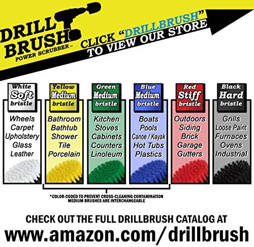 Комплект от 5 теми Drillbrush - Четка за почистване на лодки - Аксесоари за почистване на басейн - Четка за палубата
