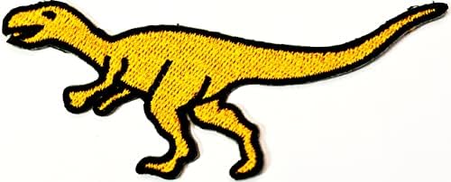 Комплект band-спин HHO от 3 броя. Жълти Стикери с динозавром Минути-Рекс, Мультяшная Детска Апликация, Ленти с Динозавром,