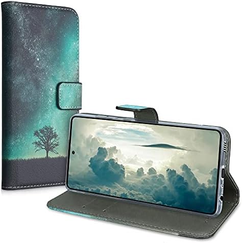чанта-портфейл kwmobile, Съвместим с Samsung Galaxy A52 / A52 5G / A52s 5G - Калъф от изкуствена кожа - Cosmic Nature