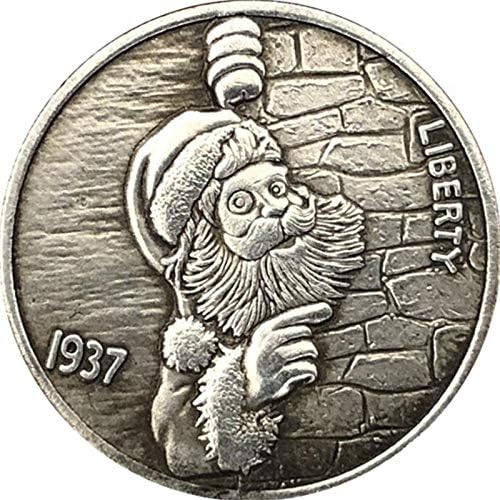 1937 Забавен Дядо Коледа AB Възпоменателна Монета Събиране на монети 3D Възпоменателна Монета Morgan Morgan Скитащи Хан