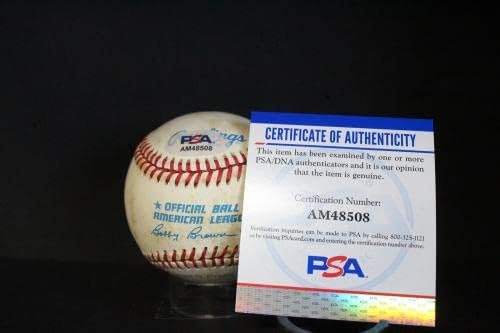 Бейзболен автограф Кърби Пакетта Auto PSA/DNA AM48508 - Бейзболни топки с Автографи