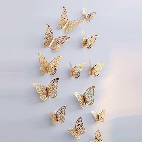 VEFSU 12 БР 3D Кухи Стикери за Стена Пеперуда Хладилник за Декорация на Дома Нова