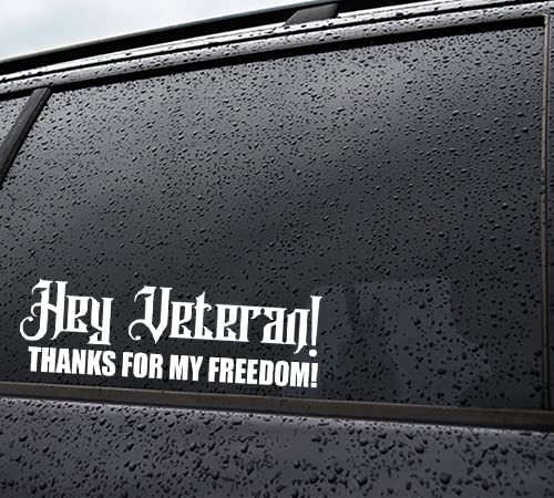 Здравейте, Ветеран, Благодаря ви за нашата свобода, Vinyl Стикер-Стикер за автомобил, Камион, suv, Прозорци, Брони -