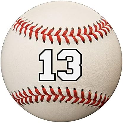 Бейзболна фланелка за софтбол Номер 13 PopSockets С възможност за смяна на PopGrip