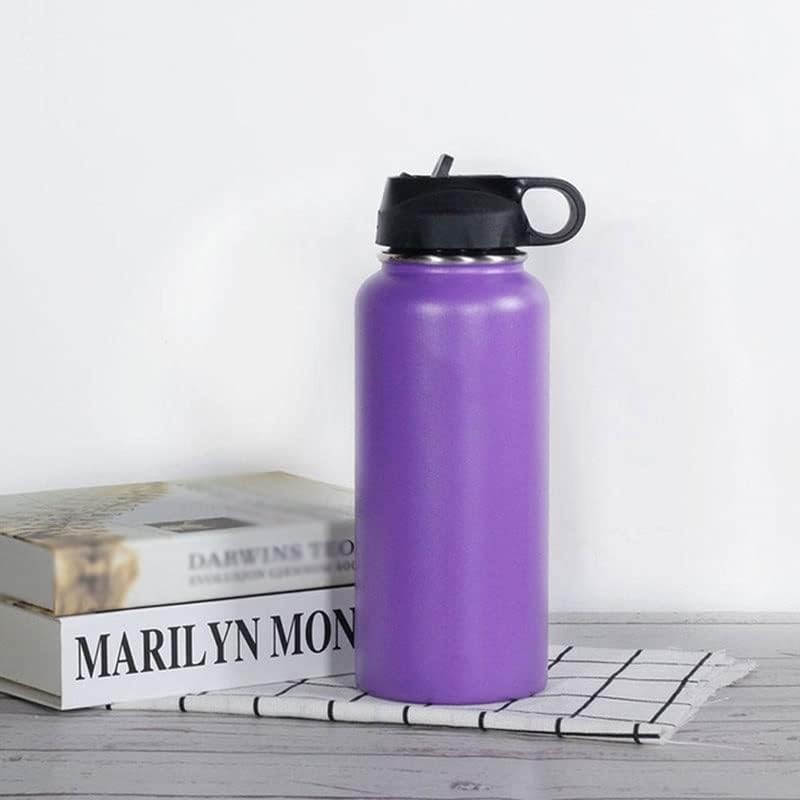 XWOZYDR Чаша С вакуумна изолация, Бутилка за вода от Неръждаема Стомана, бутилка за спорт на открито с широко гърло (Цвят: