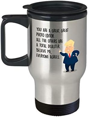 Чаша за пътуване със забавна фоторедактором - Председател на Донал Тръмп - най-Добрите Персонални подаръци по поръчка