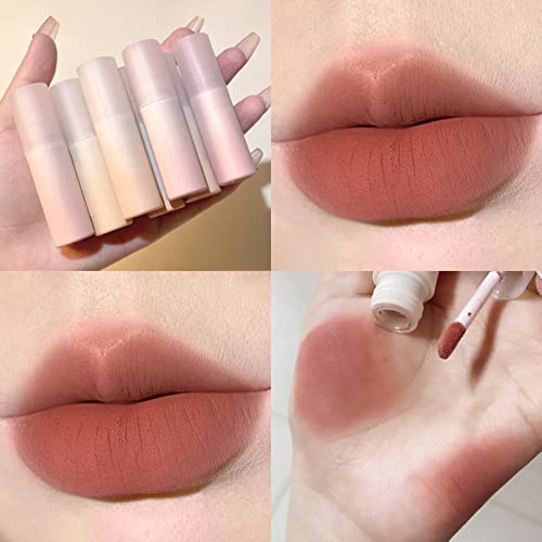 Прозрачен Гланц за устни за момичета Velvet Lip Кал е Лесно да се Придържа Към Устата От Стъкло Червен Естествен Гланц