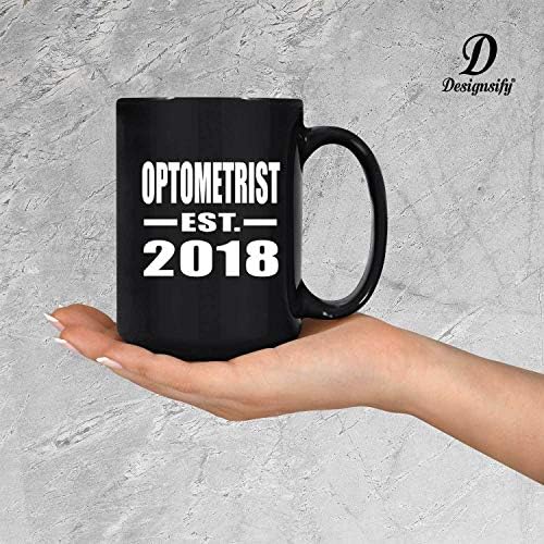 Designsify Optometrist Създаден през 2018 г., Керамична Чаша с черно Кафе, 15 грама, Чаена Чаша, Прибори за напитки с