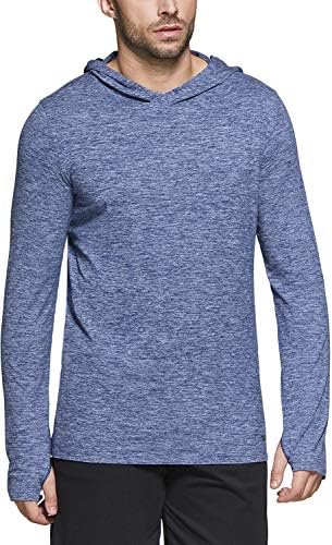 Мъжки hoody за джогинг TSLA с дълъг ръкав, Лека Спортна Hoody, Тениски-Пуловер с качулка За активни изяви