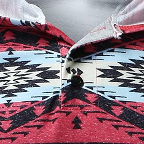 XIAXOGOOL Мъжки Пуловер в стил Уестърн Ацтеките, Лека Ежедневни Hoody С Джоб Кенгуру, годината на Реколтата Качулки С