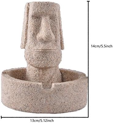 Статуята на Великденските Острови, Пепелник От Пясъчник, Накрайника за Декорация на Дома, Бижута от Смола, Подаръци за