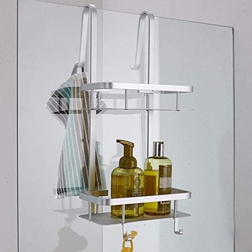 erddcbb Без Пробиване Рафтове за Баня Подвесная Поставка за душ - на 2 Нива Кошница За Съхранение на Големи Висящи Поставки