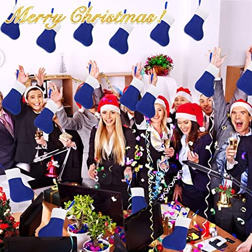 Seematn 100 бр Мини-Коледни Чорапи на Едро Коледни Подаръци на колегите си, на служителите на Офиса, Коледен Декор, Коледни