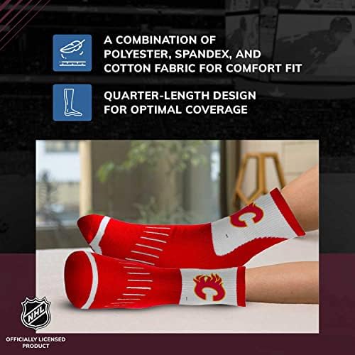 Мъжки и Дамски Чорапи-Талисман на отбора FBF NHL Adult Surge Team Quarter Socks
