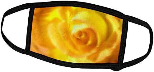 3dRose Ив Creations Roses - Око-от Жълто-Оранжево-Лилава роза - Маска за лице (fm_36811_1)