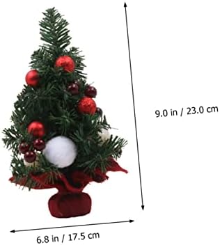 Abaodam 1 бр. Мини Коледно Дърво Artificiales para Витрина Коледно Дърво, Коледна Елха Модел Декор на Работния Плот PVC Знак