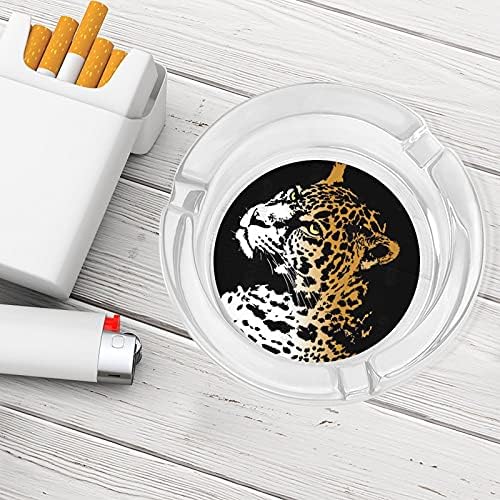 Цигари Jaguar Пушачите Стъклени Пепелници Пепелник За Домашния Офис Плот Украса На Масата